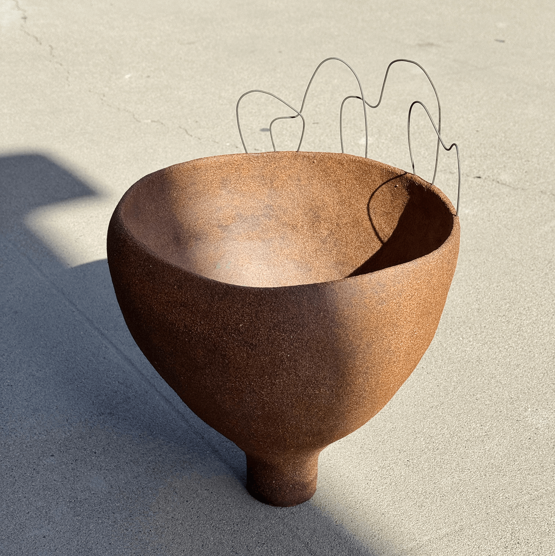 Large Vase with Tungsten Wire